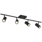 Prado 4 Light Adjustable LED Track, Matte Black