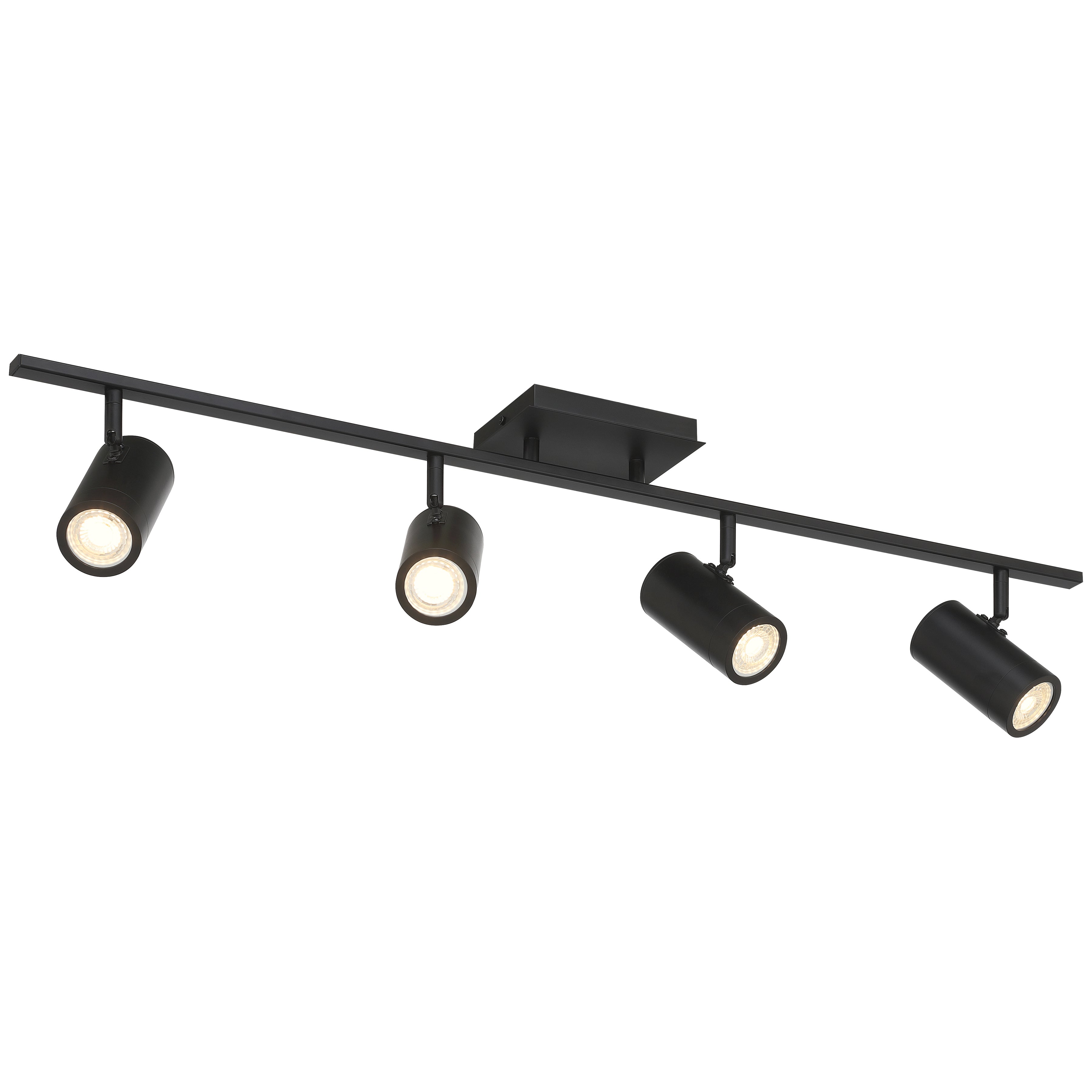 Prado 4 Light Adjustable LED Track, Matte Black