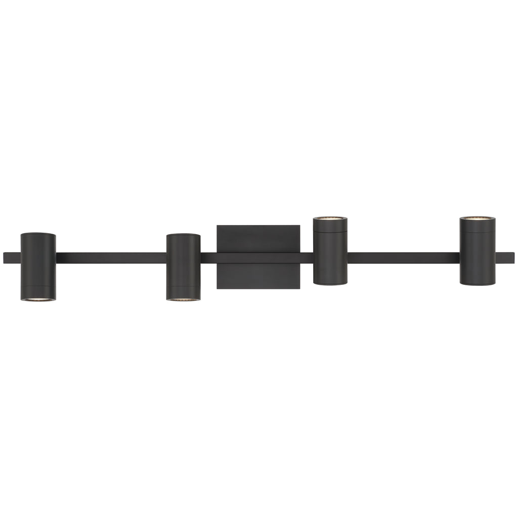 Prado 4 Light Adjustable LED Track, Matte Black