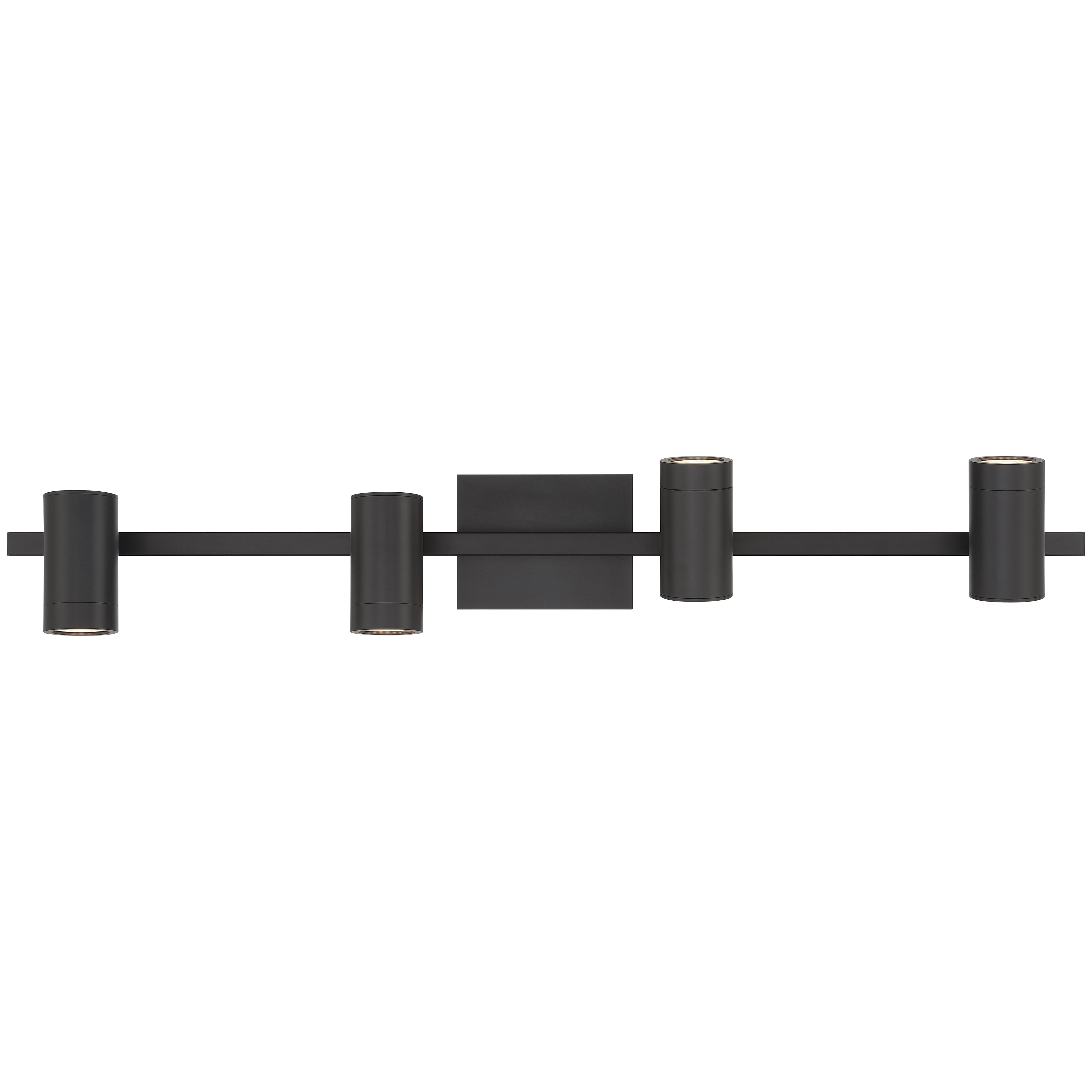 Prado 4 Light Adjustable LED Track, Matte Black
