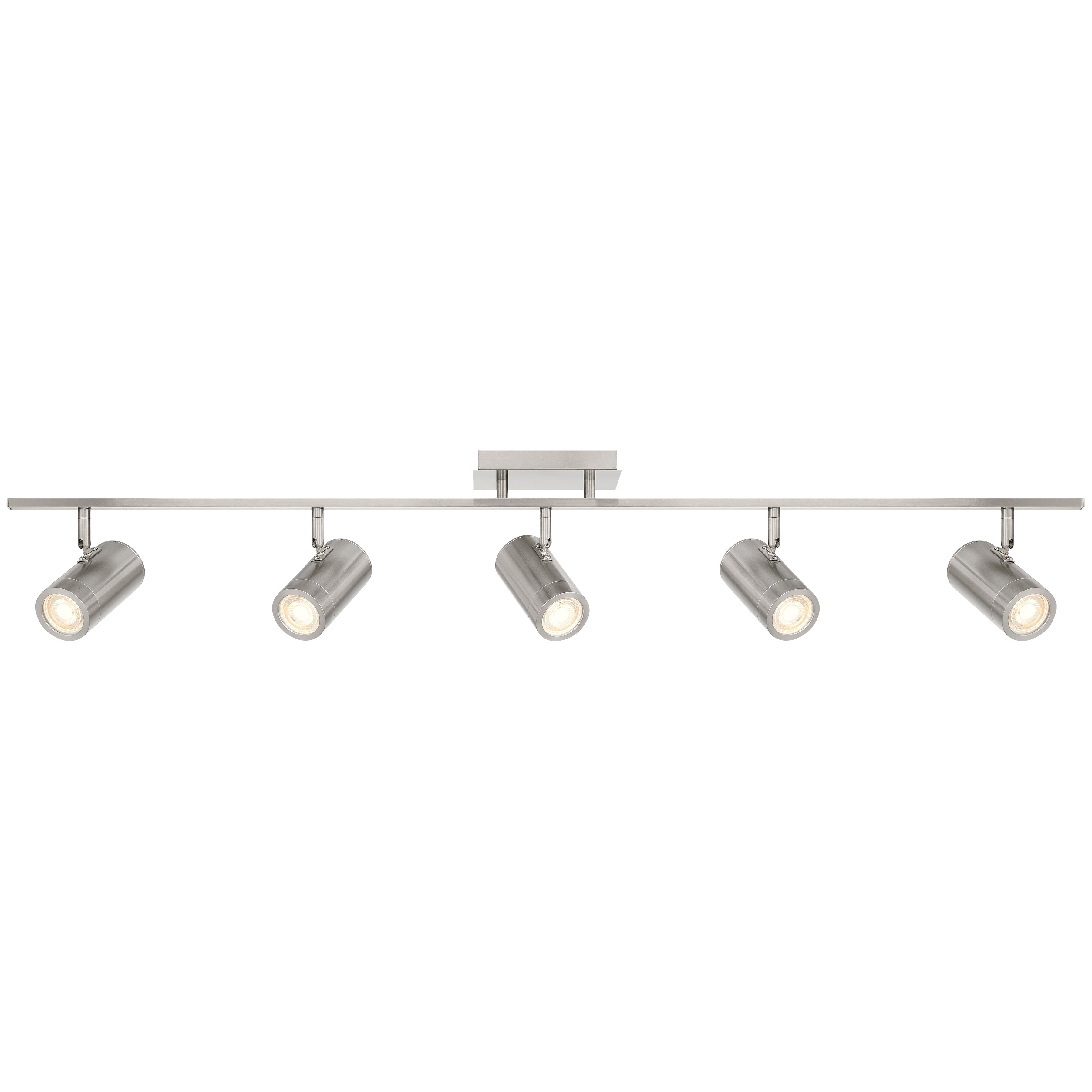 Prado 5 Light Adjustable LED Track, Brushed Steel