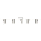 Prado 5 Light Adjustable LED Track, Brushed Steel