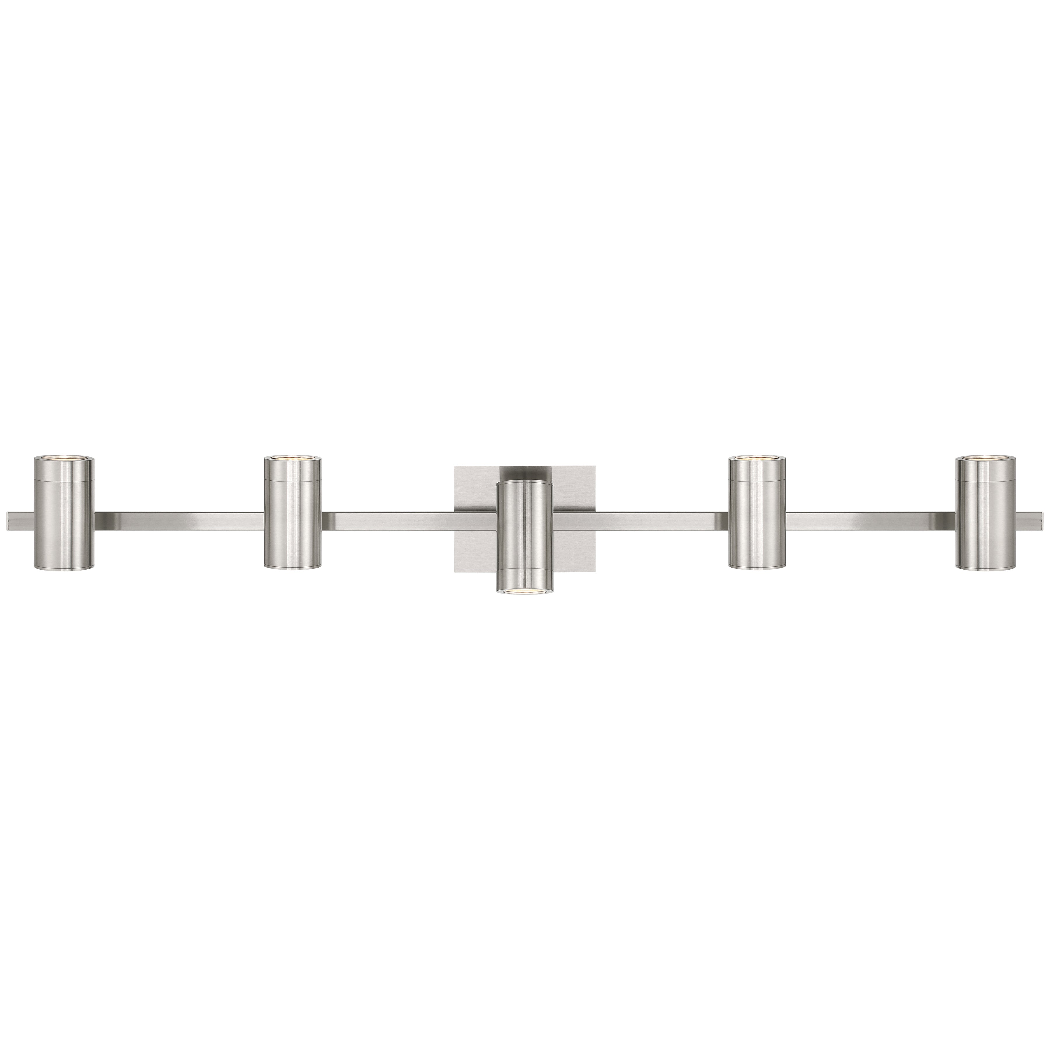 Prado 5 Light Adjustable LED Track, Brushed Steel