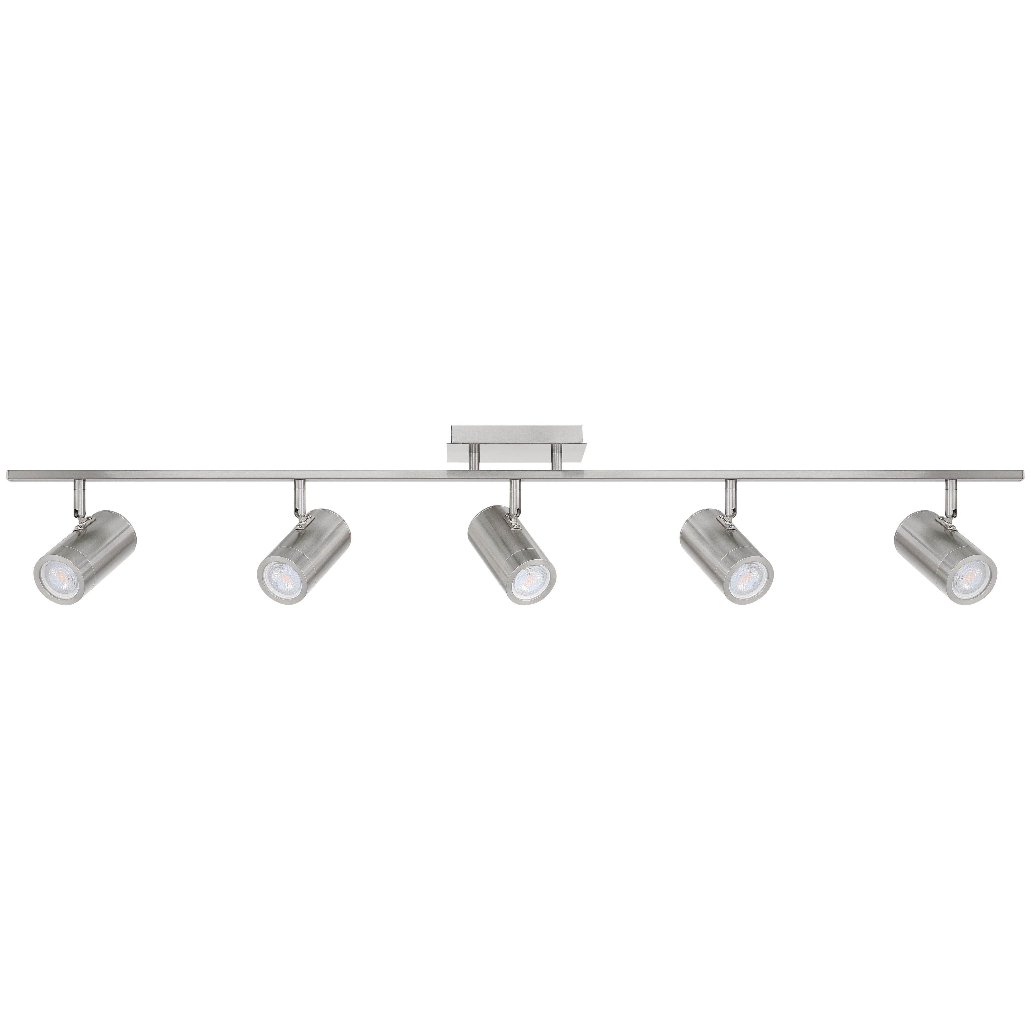 Prado 5 Light Adjustable LED Track, Brushed Steel