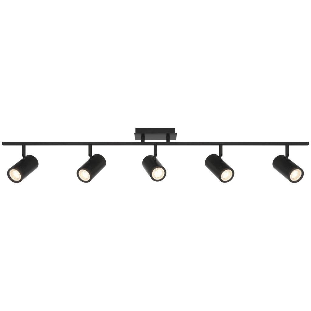 Prado 5 Light Adjustable LED Track, Matte Black