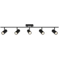 Prado 5 Light Adjustable LED Track, Matte Black