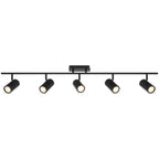 Prado 5 Light Adjustable LED Track, Matte Black
