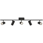 Prado 5 Light Adjustable LED Track, Matte Black