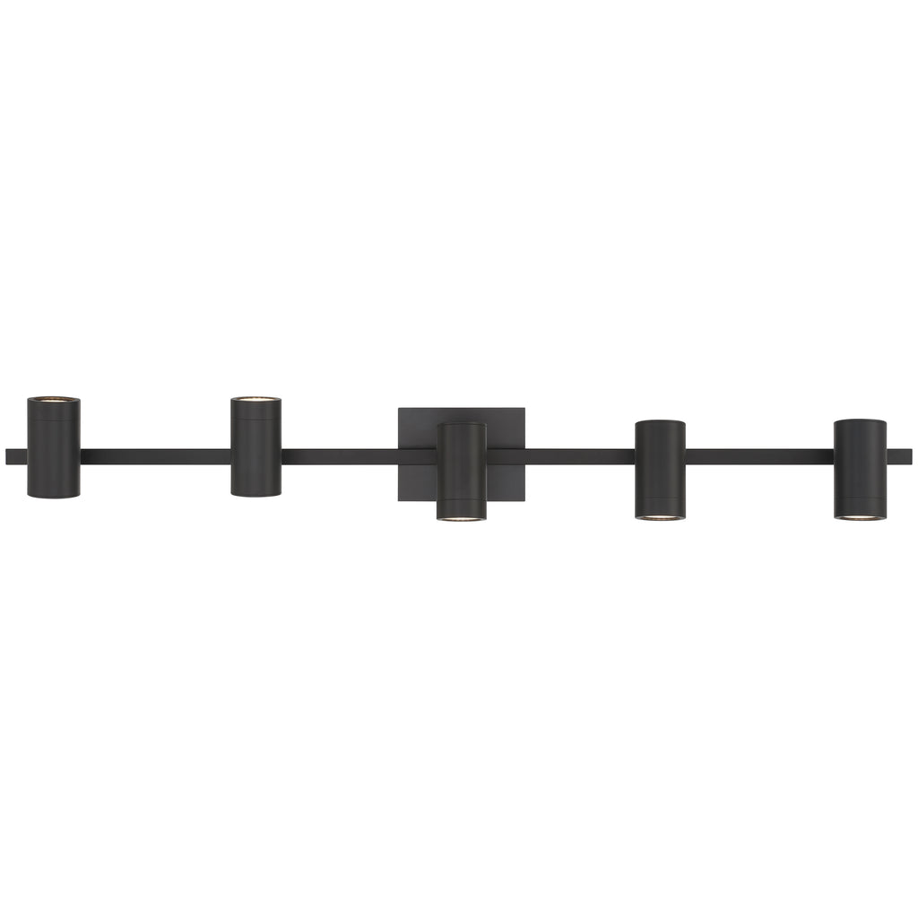 Prado 5 Light Adjustable LED Track, Matte Black