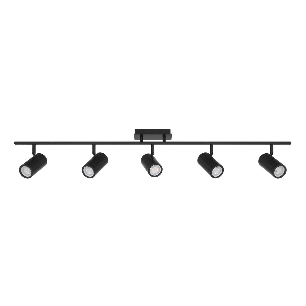 Prado 5 Light Adjustable LED Track, Matte Black