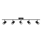 Prado 5 Light Adjustable LED Track, Matte Black