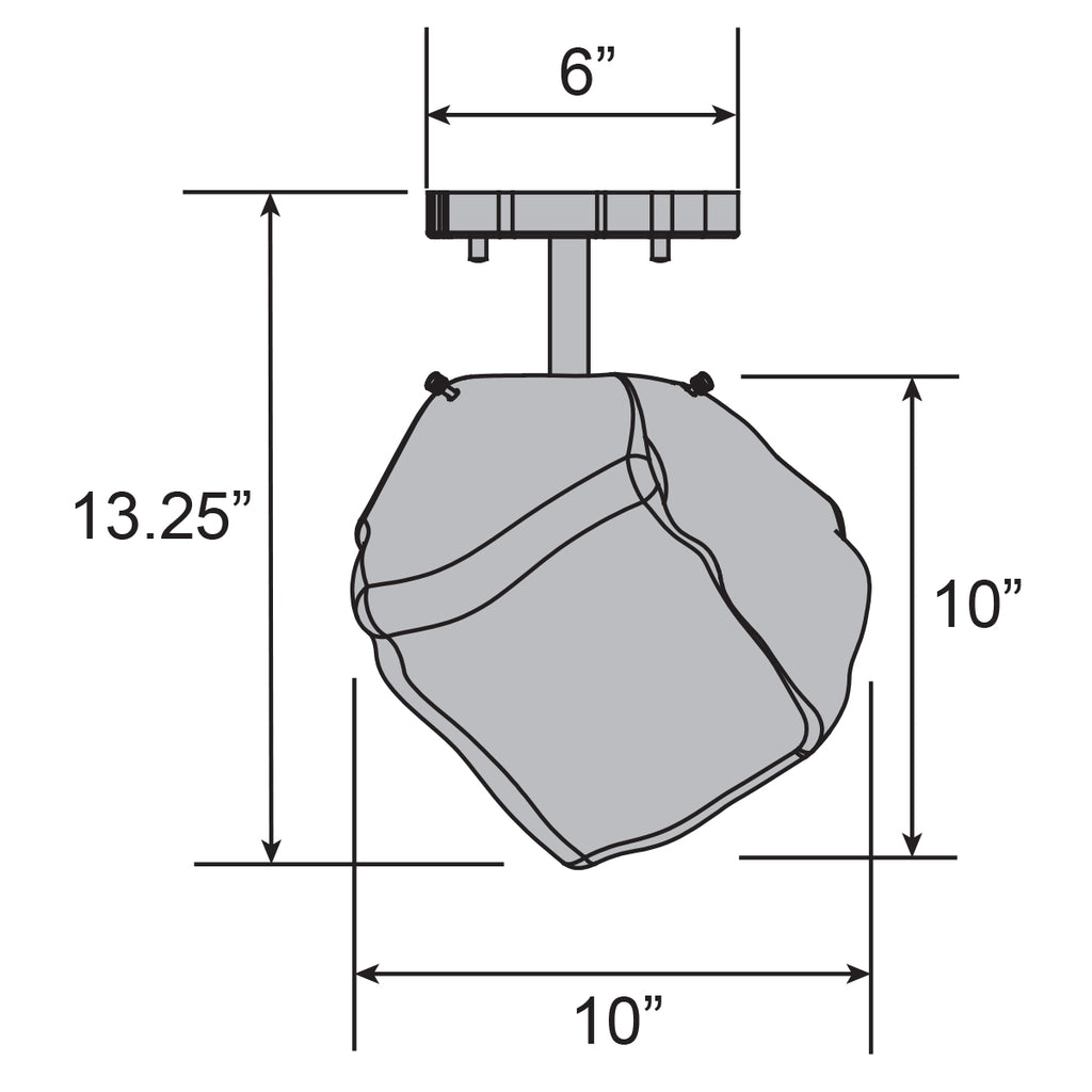 Access Lighting Boulder LED Semi-Flush, image 4