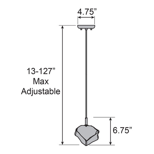 Access Lighting Boulder LED Pendant, 6.75", image 2