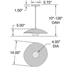 Access Lighting Yates 1 Light LED Pendant, image 8