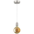 Port Nine Bare G40 LED Pendant, Brushed Steel