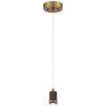 Port Nine Stark LED Pendant, Antique Brushed Brass