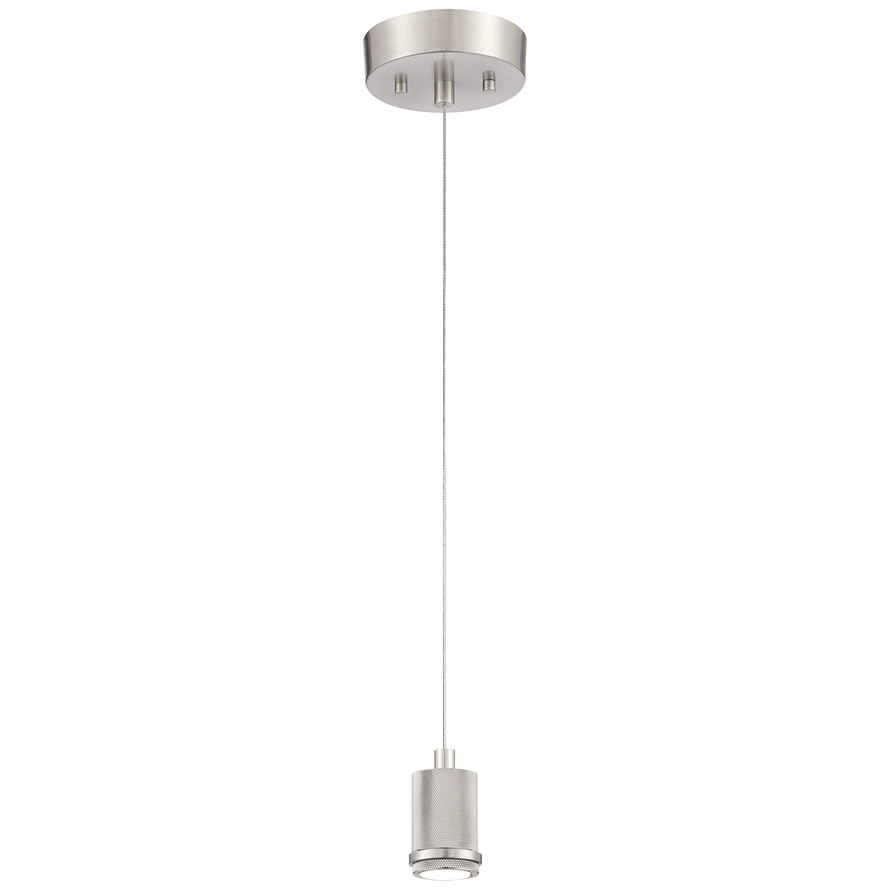 Port Nine Stark LED Pendant, Brushed Steel