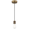 Port Nine Bare LED Pendant, Antique Brushed Brass