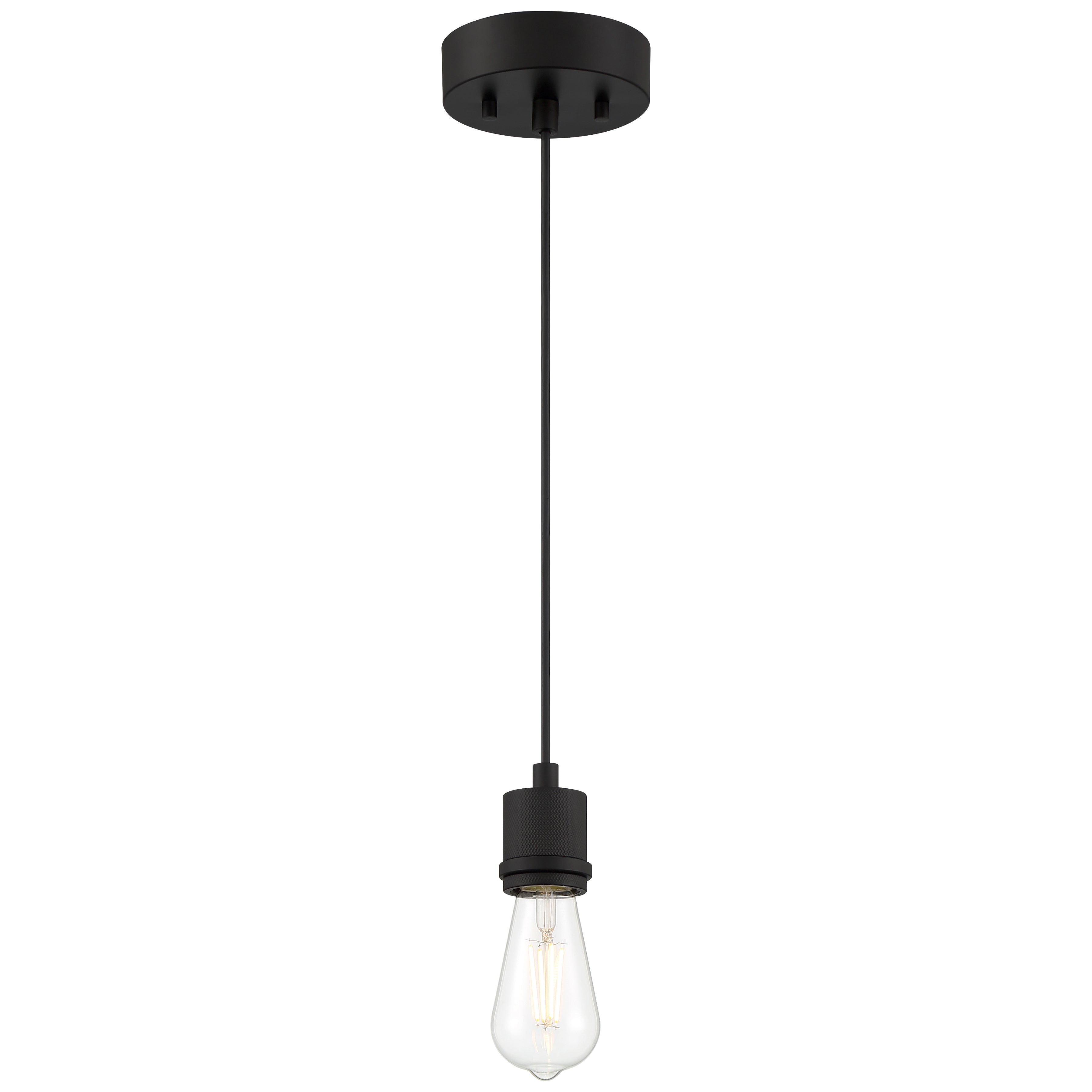 Port Nine Bare LED Pendant, Matte Black