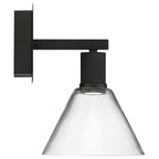 Port Nine Martini LED Wall Sconce, Matte Black / Clear Glass / 9W