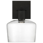 Port Nine Chardonnay LED Wall Sconce, Matte Black / Clear Glass / 9W