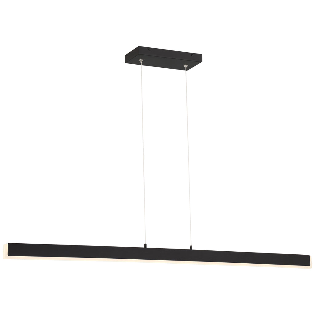 Illume Dual Voltage LED Pendant, Matte Black