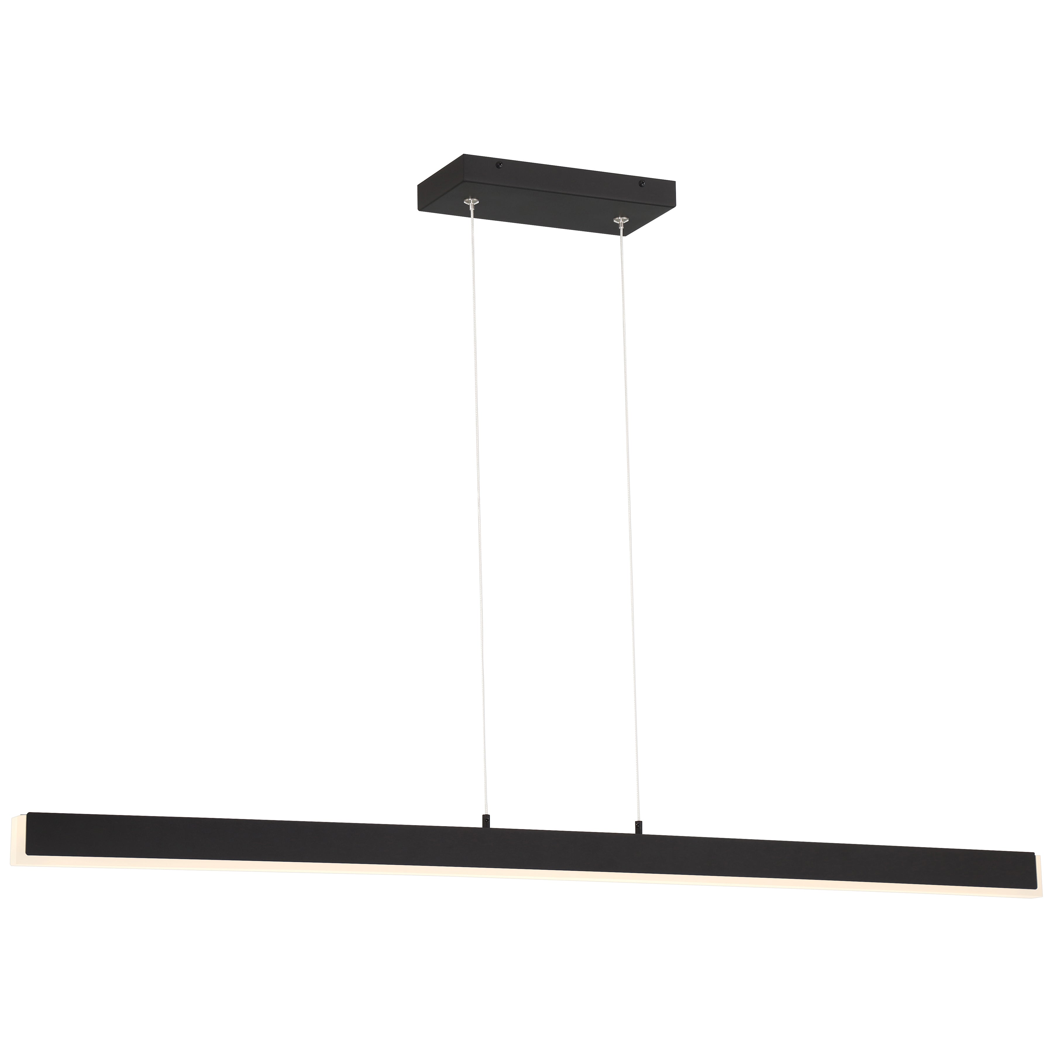 Illume Dual Voltage LED Pendant, Matte Black