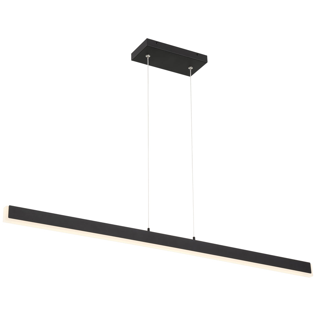 Illume Dual Voltage LED Pendant, Matte Black