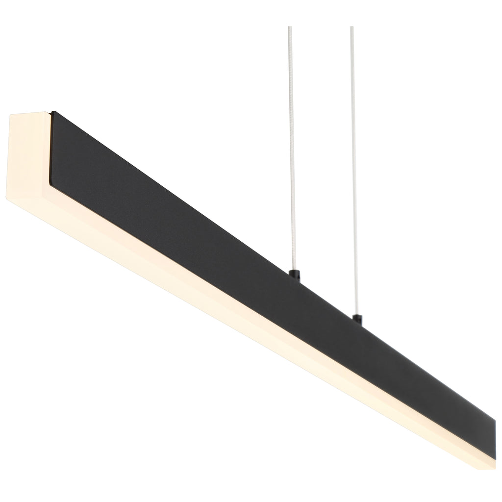 Illume Dual Voltage LED Pendant, Matte Black