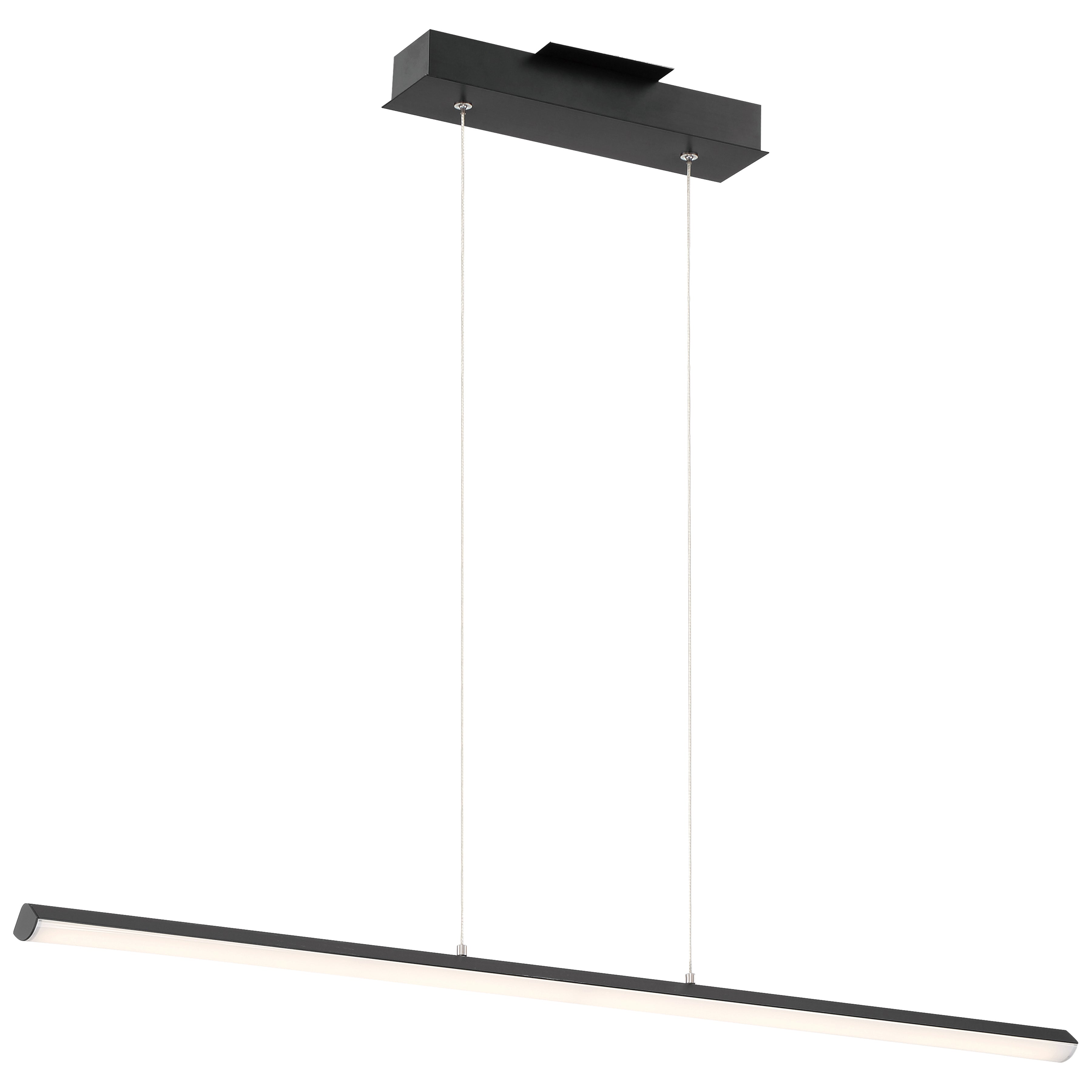 Float LED Linear Pendant, Matte Black / 30W
