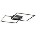 Squared LED Flush Mount or Wall Sconce, Black / 30.5"