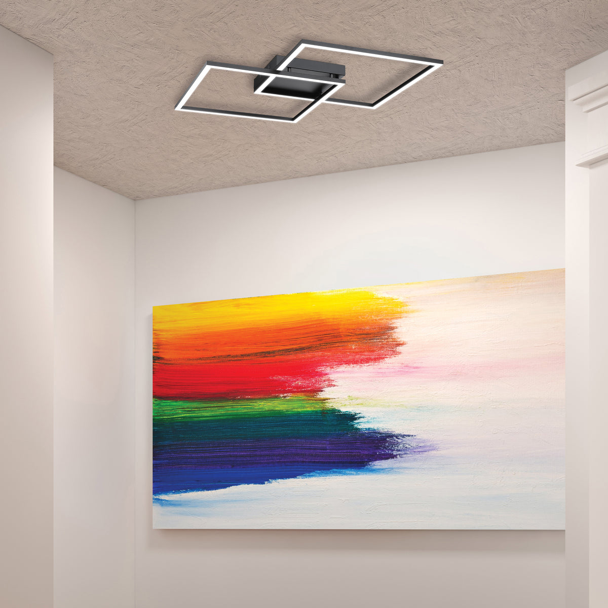 Access Lighting Squared LED Flush Mount or Wall Sconce, Black / 30.5", image 8