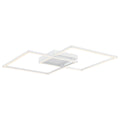 Squared LED Flush Mount or Wall Sconce, White / 30.5"