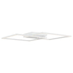 Squared LED Flush Mount or Wall Sconce, White / 30.5"
