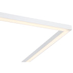 Squared LED Flush Mount or Wall Sconce, White / 30.5"