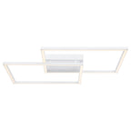 Squared LED Flush Mount or Wall Sconce, White / 30.5"