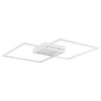 Squared LED Flush Mount or Wall Sconce, White / 30.5"