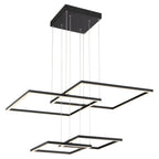 Squared LED Pendant, Black