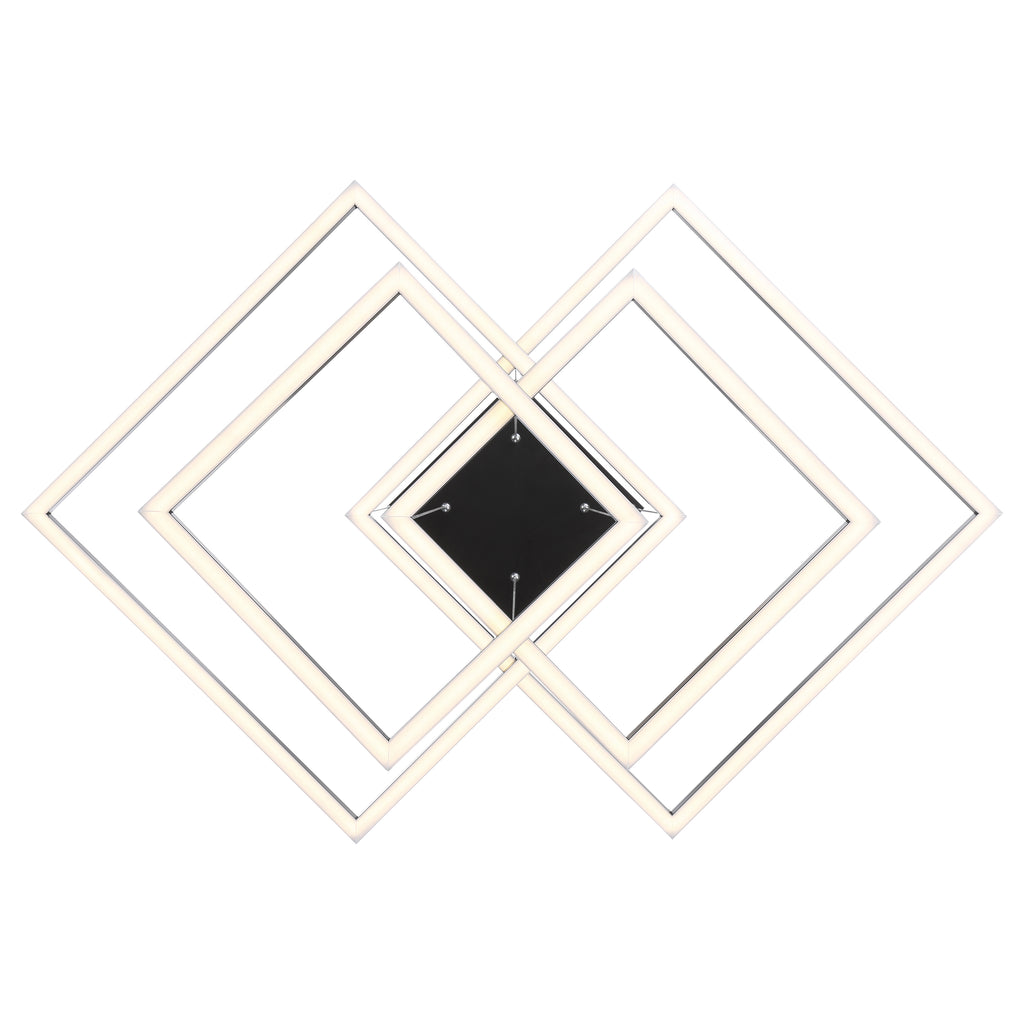 Squared LED Pendant, Black