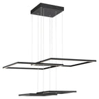 Squared LED Pendant, Black