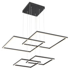 Squared LED Pendant, Black