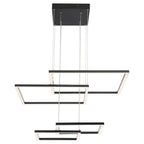 Squared LED Pendant, Black