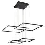 Squared LED Pendant, Black