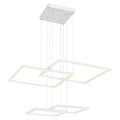 Squared LED Pendant, White