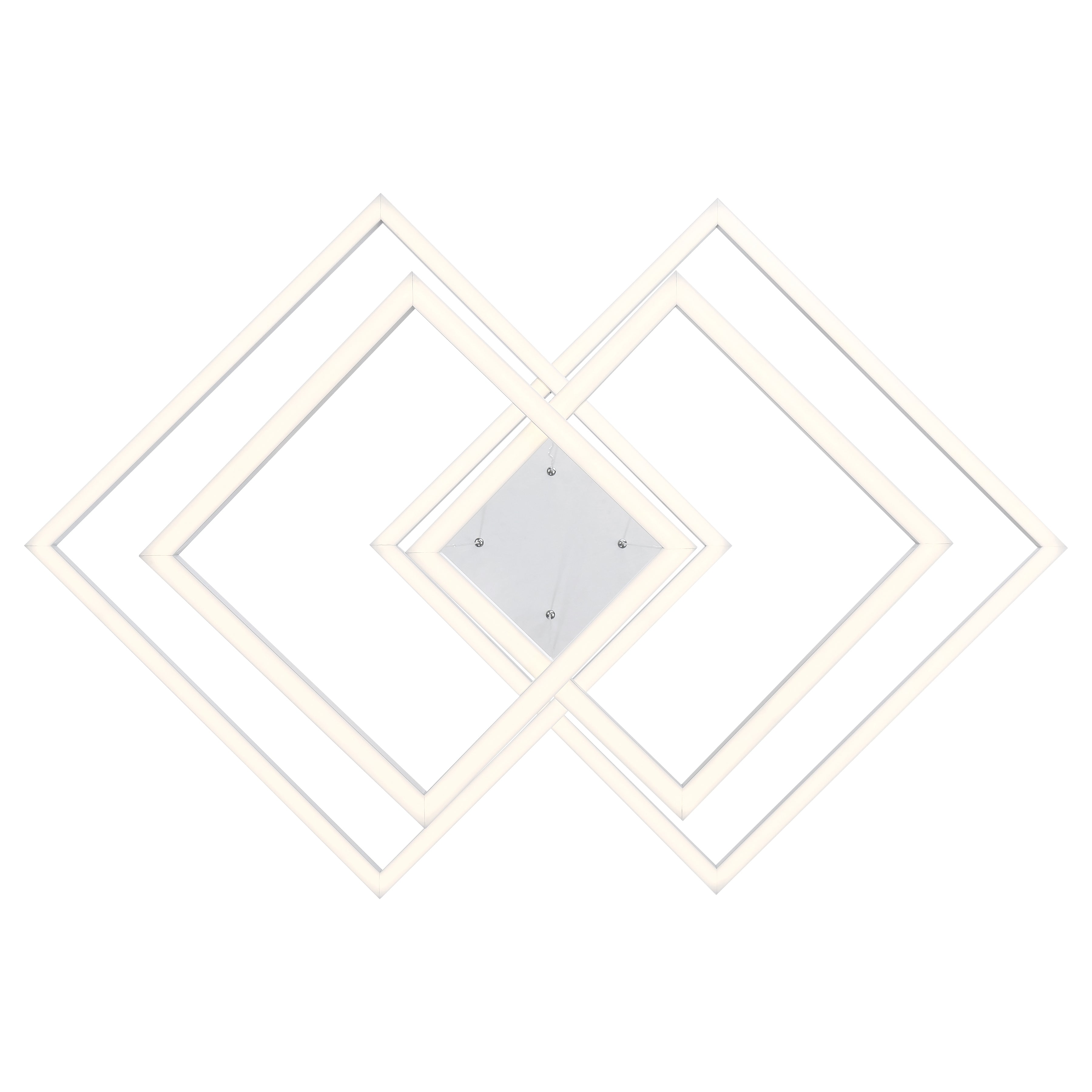 Squared LED Pendant, White
