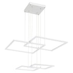 Squared LED Pendant, White