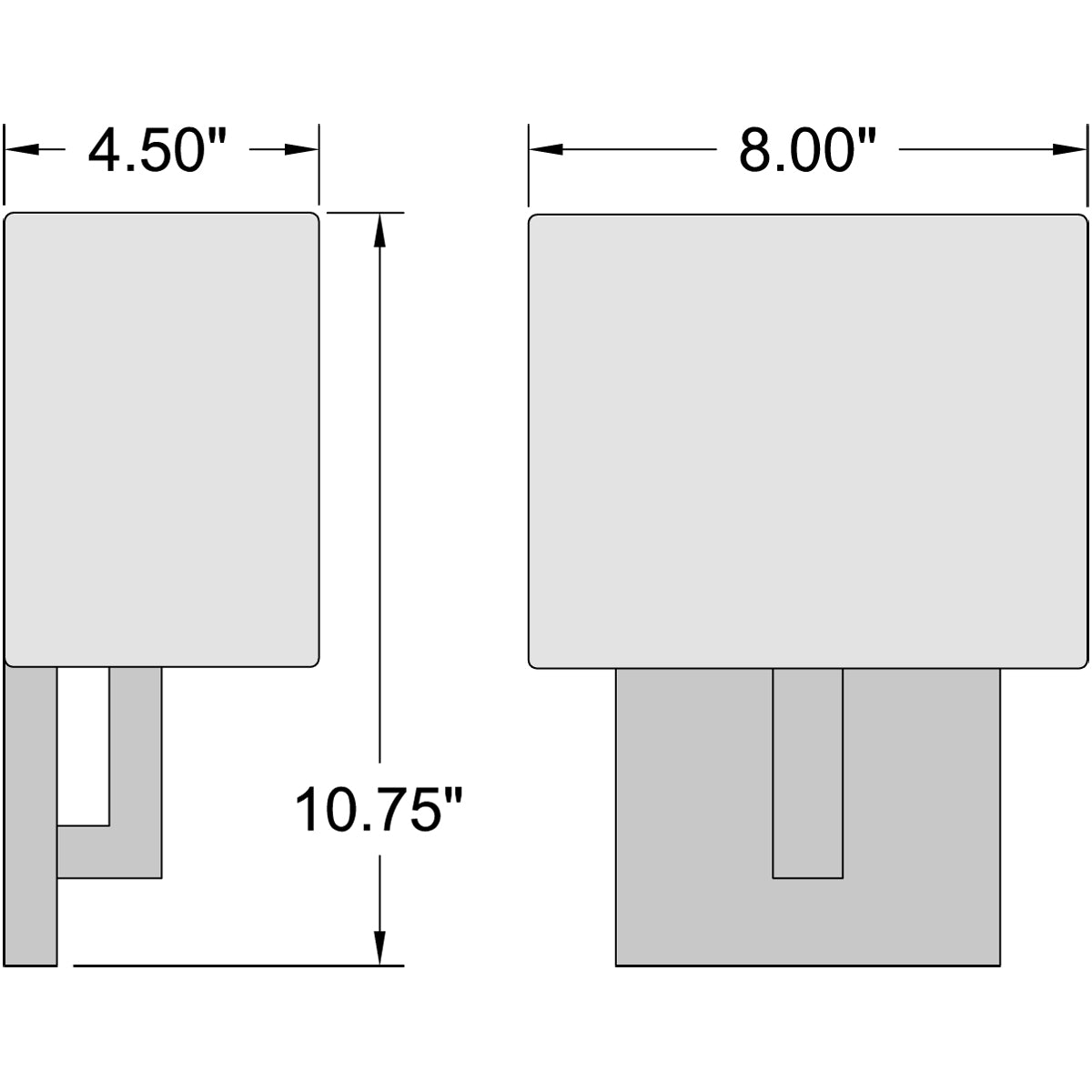 Access Lighting Mid Town 1 Light LED Wall Sconce, Brushed Steel, image 7