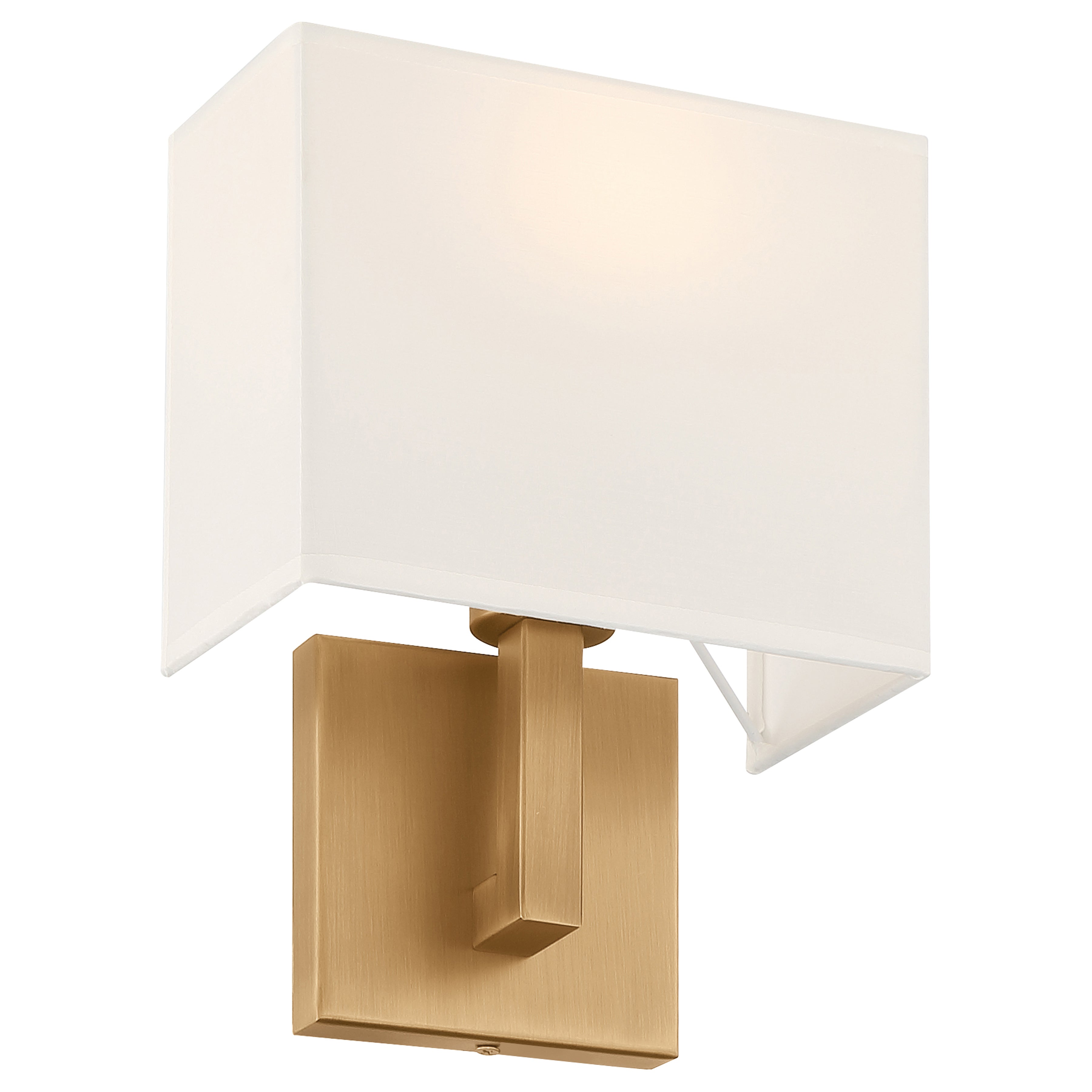 Mid Town 1 Light LED Wall Sconce, Antique Brushed Brass