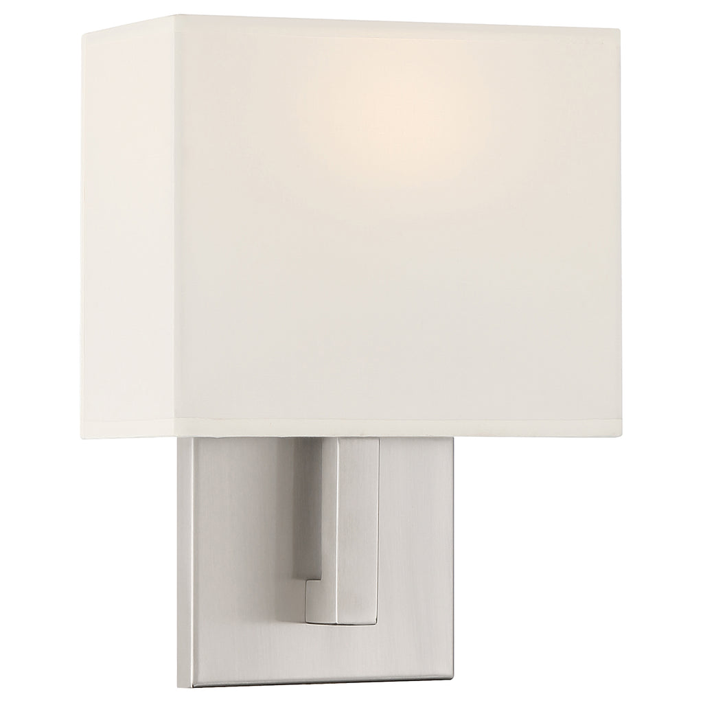 Mid Town 1 Light LED Wall Sconce, Brushed Steel