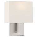 Mid Town 1 Light LED Wall Sconce, Brushed Steel